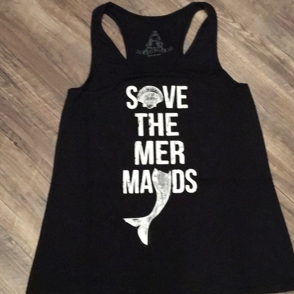 Save The Mermaids Tank size Medium cute beach tank